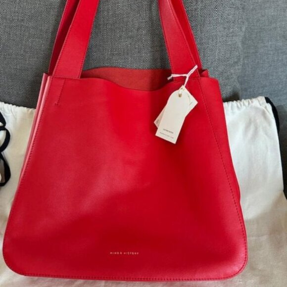 Minor History "The Times" Slouchy Leather Tote NWT - Picture 1 of 12